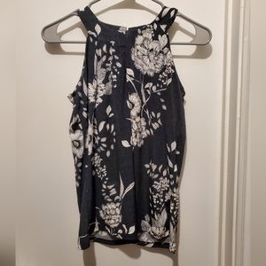 International concepts black and white patterned blouse